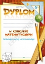 Dyplomy za konkurs matematyczny