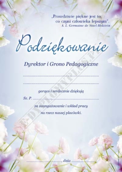 Podziękowanie