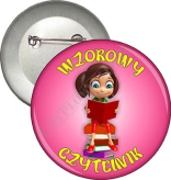 Przypinka "Wzorowy czytelnik"