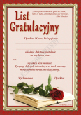 List gratuacyjny