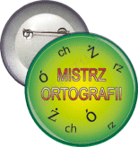 Przypinka "Mistrz ortografii"