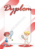 Dyplom "Tenis ziemny. Chłopcy"