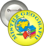 Przypinka "MISTRZ geografii"