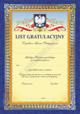 List Gratulacyjny