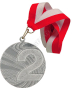 Medal srebrny uniwersalny z wstążką