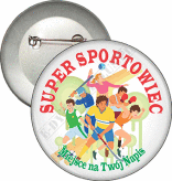 Przypinka "Super Sportowiec"