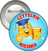 Przypinka "CZYTELNIK MIESIĄCA"