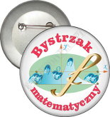 Przypinka "Bystrzak matematyczny"