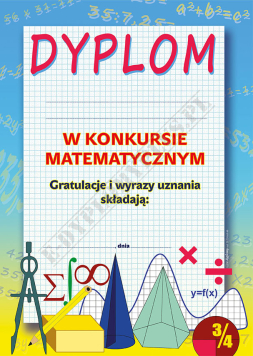 Dyplom za konkurs matematyczny