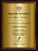 Plakieta "Nagroda Dyrektora"