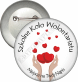 Przypinka "Szkolne Koło Wolontariatu"