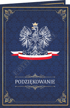 Podziękowanie z godłem