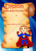 Dyplom dzielnego pacjenta A4 (superboy)