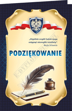 Podziękowanie z piórkiem