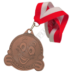 Medal "Buźka brązowa" z wstążką