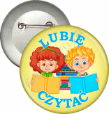 Przypinka "Lubię czytać"