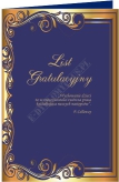 List gratulacyjny (kolor granat)