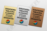 Tabliczka dodatkowa do pucharów i statuetek
