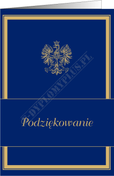 Podziękowanie (kolor granat)