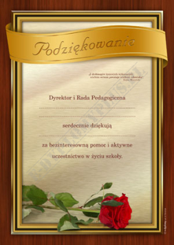 Podziękowanie