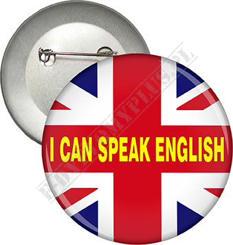 Przypinka I Can Speak English