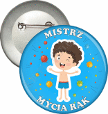 Przypinka "Mistrz Mycia Rąk"