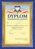 Dyplom wzorowego  ucznia