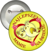 Przypinka "NAJLEPSZEJ MAMIE"