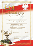 List gratuacyjny