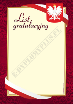 List Gratulacyjny