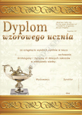 Dyplom wzorowego  ucznia