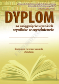 Dyplom za osiągnięcie wysokich wyników w czytelnictwie