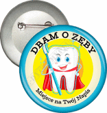 Przypinka "Dbam o zęby"