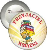 Przypinka "PRZYJACIEL KSIĄŻKI"